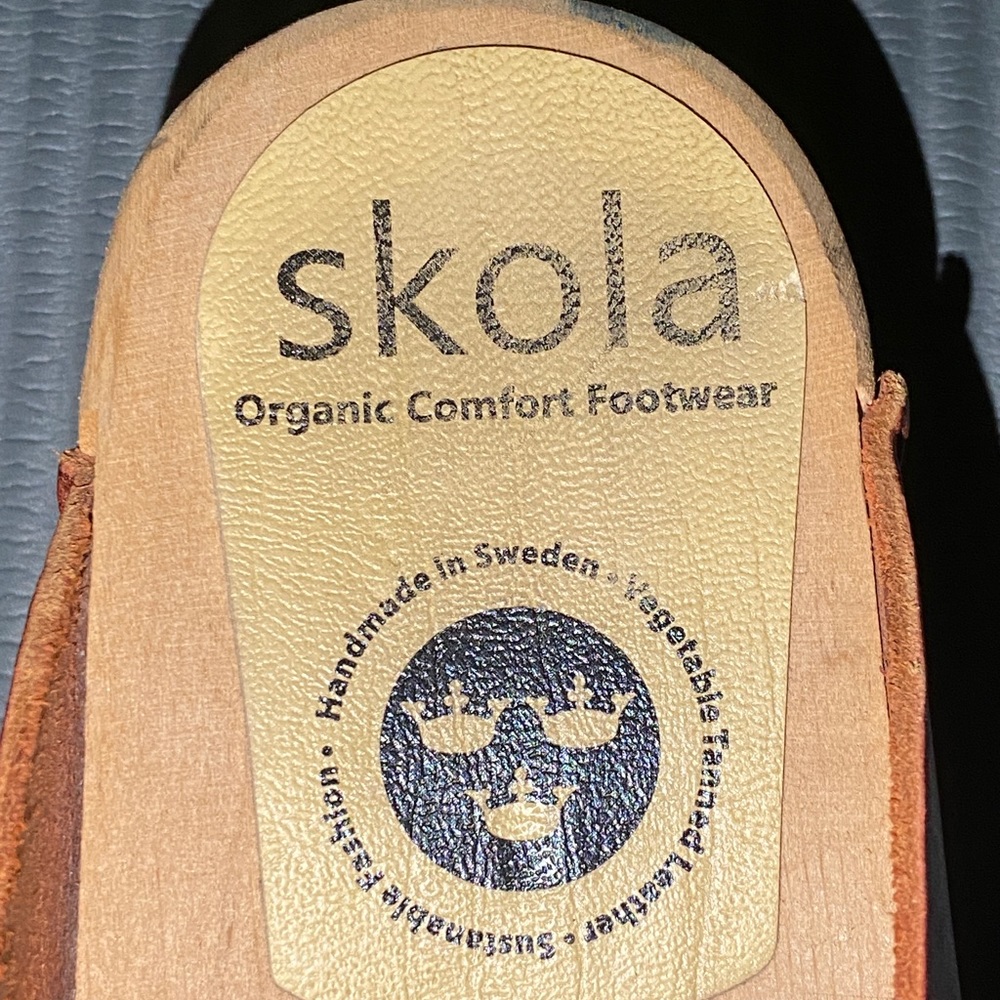 Skola Clogs Annika Organic Handmade 7.5 womens - Picture 5 of 7